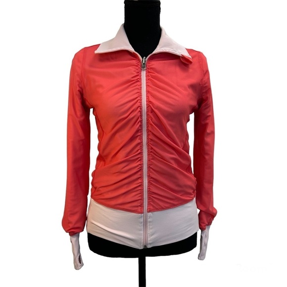 LULULEMON light pink coral pink reversible jacket Sz 4 - Picture 8 of 9
